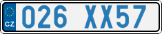 License plate of the Czech Republic, Diplomatic