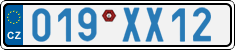 License plate of the Czech Republic, Diplomatic