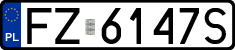 License plates of Poland, Regular car plates