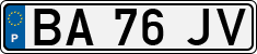 License plate of Portugal, Regular plates