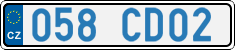 License plate of the Czech Republic, Diplomatic