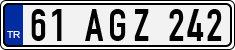 License plate of Turkey, Regular plates