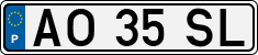 License plate of Portugal, Regular plates