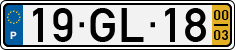 License plate of Portugal, Regular plates