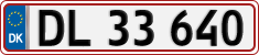 License plate of Denmark, Regular plates