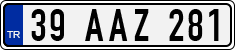 License plate of Turkey, Regular plates