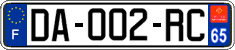 French license plate, SIV (ordinary)