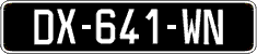 French license plate, SIV (oldtimers)