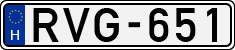 license plates of Hungary, Cars (1990)