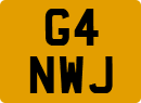 License plate of the United Kingdom, 1983 year system