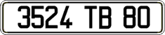 French license plate, FNI