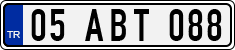 License plate of Turkey, Regular plates