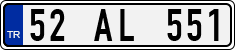 License plate of Turkey, Regular plates