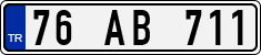 License plate of Turkey, Regular plates
