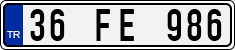 License plate of Turkey, Regular plates