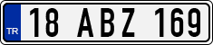 License plate of Turkey, Regular plates