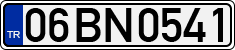 License plate of Turkey, Regular plates