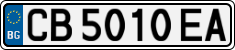 License plate of Bulgaria, Cars