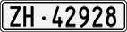 License plate of Switzerland, Cars
