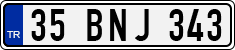 License plate of Turkey, Regular plates