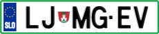 License plate of Slovenia, Vanity Plates