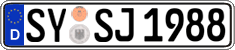 German license plate, Regular plates