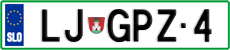 License plate of Slovenia, Vanity Plates