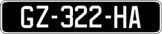 French license plate, SIV (oldtimers)