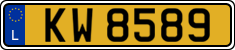 License plate of Luxembourg, 2003 year system