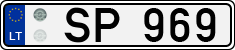 License plate of Lithuania, Trailers