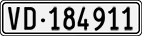 License plate of Switzerland, Cars