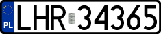 License plates of Poland, Regular car plates