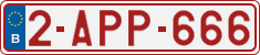 License plate of Belgium, Regular plates (2010)
