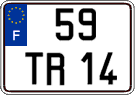 French license plate, FNI
