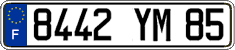 French license plate, FNI