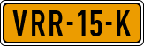 License plate of the Netherlands, Light Commercial Vehicles (1994 system)
