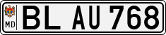License plate of Moldova, Cars (1992)