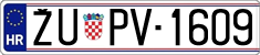 License plate of Croatia, Oldtimers