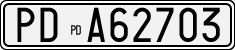 License plate of Italy, Cars (1927 year series)