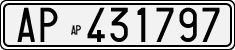 License plate of Italy, Cars (1927 year series)