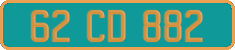 French license plate, Diplomatic