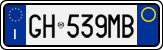 License plate of Italy, Cars (1994 year series)