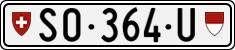 License plate of Switzerland, Dealer (with 