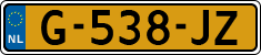 License plate of the Netherlands, Cars