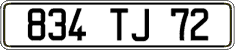 French license plate, FNI