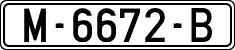 License plates of Spain, 1971 year series