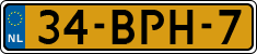 License plate of the Netherlands, Heavy Commercial Vehicles (1994 system)