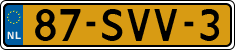 License plate of the Netherlands, Cars