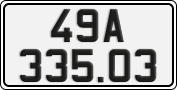 License plate of Vietnam, Cars