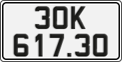 License plate of Vietnam, Cars